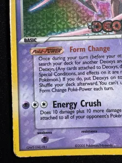 Deoxys 17/107 Attack Forme EX Deoxys Pokemon Card Reverse Holo Bleed Rare HP - Image 5