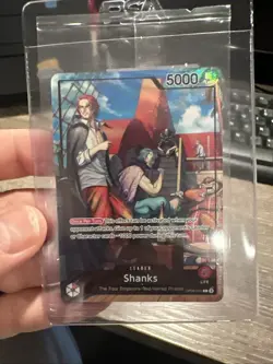 PSA Exclusive One Piece Card Game Shanks Leader OP09-001 sealed - Image 1