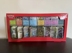 Costco Pokemon Prismatic Evolutions 8 Mini-Tins with Promo Cards Sealed - Image 1