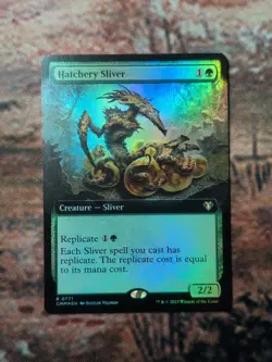 Hatchery Sliver (Extended Art) Commander Masters Foil - Image 1