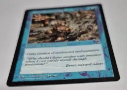STEAL ENCHANTMENT 1997 TEMPEST MAGIC THE GATHERING MTG BLUE COM LP - Image 2