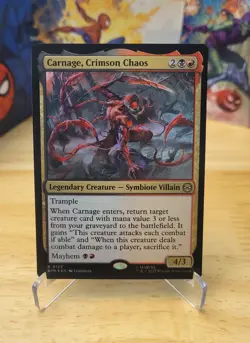 Carnage, Crimson Chaos 0125 Foil Spider-Man MTG - Image 1