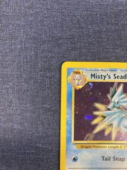 Misty's Seadra Holo Rare Gym Heroes Prerelease 9/132 Pokemon TCG - Image 4