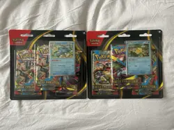 Pokemon TCG Mega Evolution Set of Both 3 Pack Blisters Brand New - Image 1