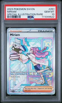 2023 POKEMON SVI EN-SCARLET & VIOLET SPECIAL ILLUSTRATION RARE MIRIAM PSA 10 - Image 1