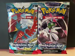 2X Pokemon TCG Paradox Rift Booster Packs - Brand New, Unweighed, Lot - Image 1