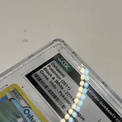 Oshawott Pokemon (2011) Black & White Cross Holo Poke League 27/114 CGC 9.5 sku3 - Image 3