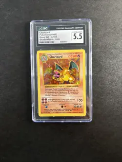 1999 Pokemon RARE Charizard WOTC Base Set 🔥 Shadowless 🔥 HOLO CGC 5.5 - 4/102 - Image 2