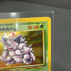 Pokemon TCG Nidoking Base Set Unlimited Holo Rare 11/102 MP - HP - Image 3