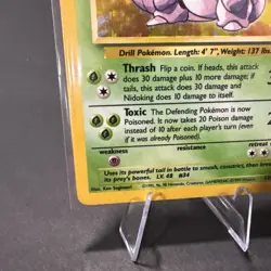 Pokemon TCG Nidoking Base Set Unlimited Holo Rare 11/102 MP - HP - Image 5