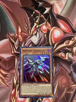 Yugioh Raidraptor - Strangle Lanius PHRA-EN005 Super Rare 1st Ed NM - Image 1