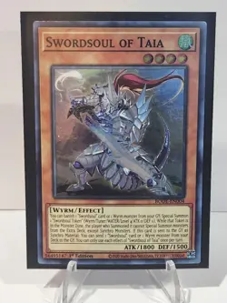 Yugioh Swordsoul of Taia BODE-EN004 Super Rare 1st Ed NM - Image 1
