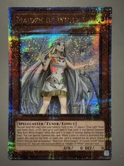 YUGIOH MAIDEN OF WHITE ASIA ENGLISH EDITION CR07-AES16 25TH FOIL QCSR (1ST RUN) - Image 1