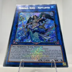 Yugioh Mermail King - Neptabyss 25LP-EN013 Secret Rare Stamp NM - Image 4