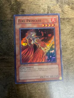 Yu-Gi-Oh! 1st Edition Fire Princess #LON-034 Light Play - Image 1