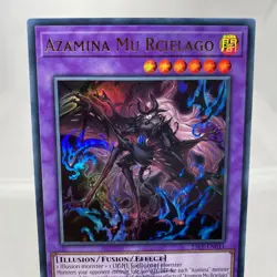 Yugioh Azamina Mu Rcielago 25LP-EN011 Ultra Rare with Stamp NM - Image 2