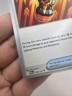 Premium Power Pro 124/132 Pokemon Trainer Card ME01: Mega Evolution NM/M - Image 5