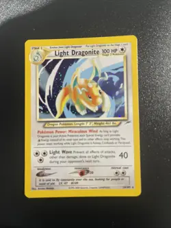 Pokemon Neo Destiny Dragonite Light 14/105 Holo Card NM Condition - Image 1