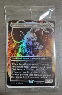Marvel Legends Magic the Gathering Horrific Healer Agent Anti Venom Card New - Image 1