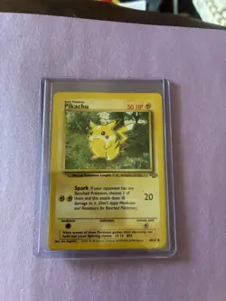 1999 JUNGLE SET - PIKACHU - #60/64 - POKEMON CARD - RARE! ORIGINAL! Red Cheeks - Image 1