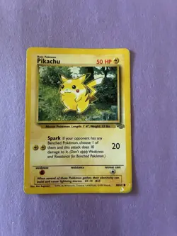 1999 JUNGLE SET - PIKACHU - #60/64 - POKEMON CARD - RARE! ORIGINAL! Red Cheeks - Image 3
