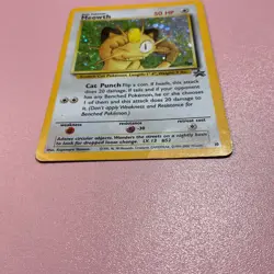 Meowth #10 Black Star Promo Holo W/ Swirl 2000 Vintage Pokemon Card WOTC - Image 2