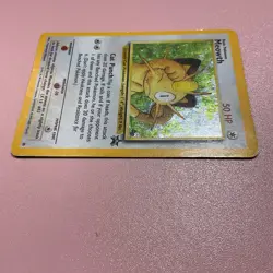 Meowth #10 Black Star Promo Holo W/ Swirl 2000 Vintage Pokemon Card WOTC - Image 3
