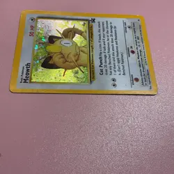 Meowth #10 Black Star Promo Holo W/ Swirl 2000 Vintage Pokemon Card WOTC - Image 5