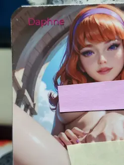 1/1 Only 1 Made Daphne Scooby Doo Full Spread NSFW Lonestar Customs Topless Card - Image 2