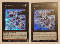 Yu-Gi-Oh Drytron Mu Beta Fafnir Secret Rare 1st Edition MP22-EN084 -- 2 card lot - Image 1