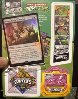 Magic The Gathering x TMNT 2025 NYCC Exclusive Promo Card SEALED w stickers - Image 1