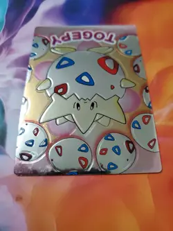 1999 Japanese Pokemon Meiji TOGEPY Embossed Foil Card - Image 4