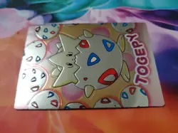 1999 Japanese Pokemon Meiji TOGEPY Embossed Foil Card - Image 5