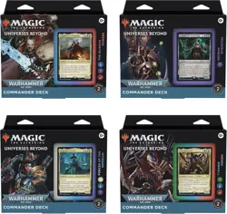 MTG Commander Decks Warhammer 40K Universes Beyond [Full Case / Set of 4] SEALED - Image 1
