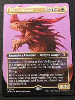 The Ur-Dragon - Borderless - CMM - MTG - EN - NM - 0688 - Image 1