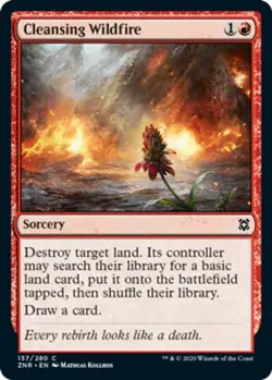 Cleansing Wildfire Light Play, English Magic the Gathering MTG Zendkar Rising - Image 1