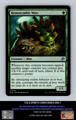Edge of Eternities #190 Hemosymbic Mite Uncommon MTG - Image 1