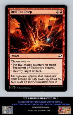 Edge of Eternities #133 Drill Too Deep Common MTG - Image 1