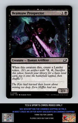 Edge of Eternities #89 Beamsaw Prospector Common MTG - Image 1