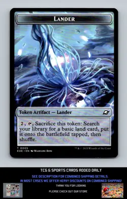 Edge of Eternities #10 // 5 Robot // Lander (0005) Double-Sided Token Token MTG - Image 2