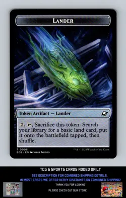 Edge of Eternities #2 / 8 Human Soldier Lander Double-Sided Token Token MTG - Image 1