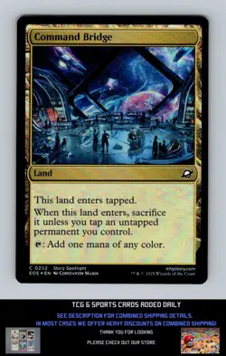 Edge of Eternities #252 Command Bridge foil MTG - Image 1