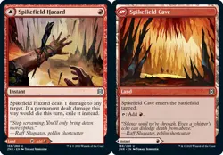 Spikefield Hazard // Spikefield Cave Light Play, English Magic the Gathering MTG - Image 1