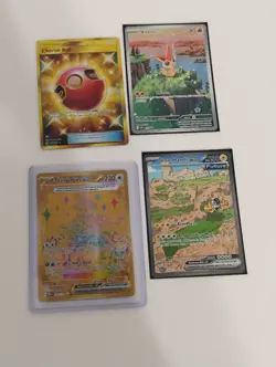 Pokemon Victini Promo Illustration Rare/Iron Hands SIR/Cherish Ball Holo Cards - Image 1