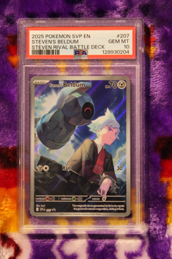 Pokemon TCG Steven's Beldum 207 Sv: Scarlet & Violet Promo Cards Holo - Image 1