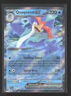 Pokemon 2023 Paldea Evolved Quaquaval EX RR #52/193 - Image 1
