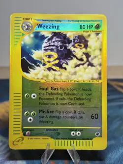 Weezing 32/165 Expedition Set E Reader Series Vintage Reverse Holo Rare Pokemon - Image 1