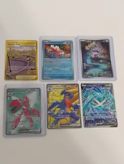 Pokemon Scizor Full Art/Gold Secret Rare/Noibat Illustration Rare/Full Art Cards - Image 1