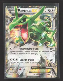 Pokemon 2015 Roaring Skies Rayquaza EX FA #75/108 - Image 1
