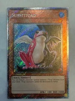 YUGIOH- Substitoad - RA03-EN197 - Platinum Secret Rare - 1st Edition - Image 1